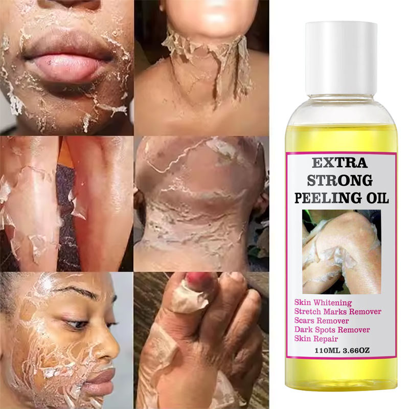 Yellow Body Peeling Oil Exfoliating Skin Care Moisturizing Body Treatment 110ml