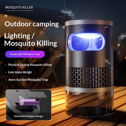 Automatic Purple Light Mosquito Killer Trap with Built-in Battery