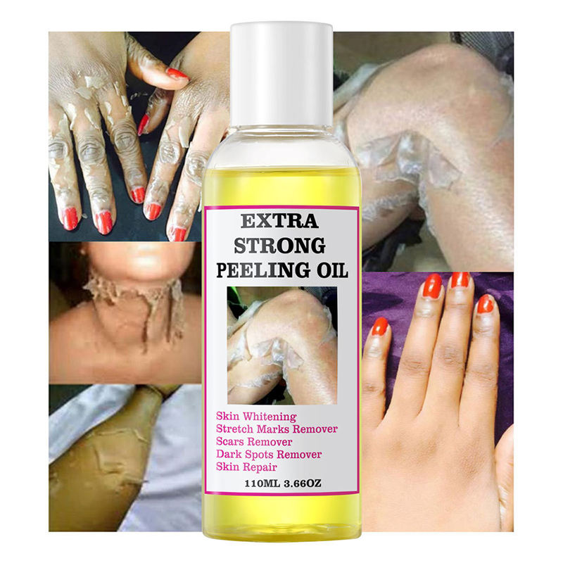 Yellow Body Peeling Oil Exfoliating Skin Care Moisturizing Body Treatment 110ml