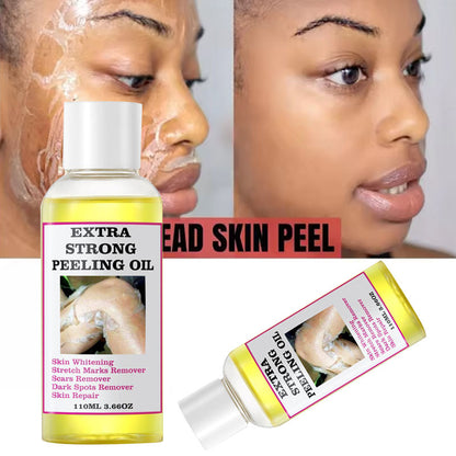 Yellow Body Peeling Oil Exfoliating Skin Care Moisturizing Body Treatment 110ml