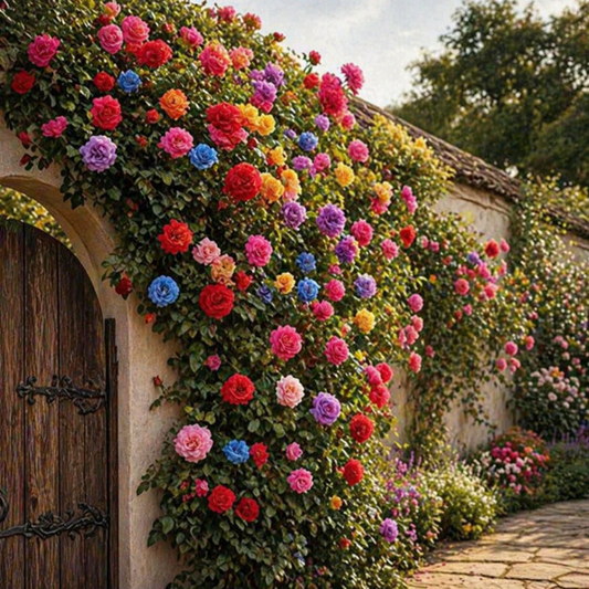 Climbing Rose Flower Seeds 200PCS – Red, Pink & Yellow Garden Roses