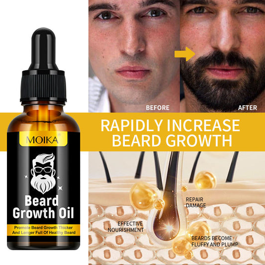 Men's Beard Growth Oil Natural Organic Hair Regrowth Essential Nourishing Oil