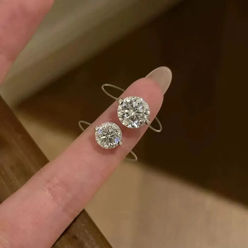 Classic Zircon Open Wedding Ring