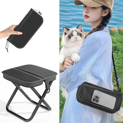 Portable Foldable Backpack Stool – Lightweight Camping & Hiking Seat