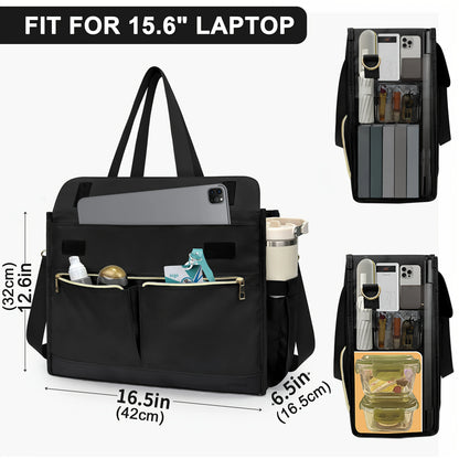 The perfect Insulated Lunch Bag with 15.6" Laptop & 40oz Bottle / lunch Pocket.