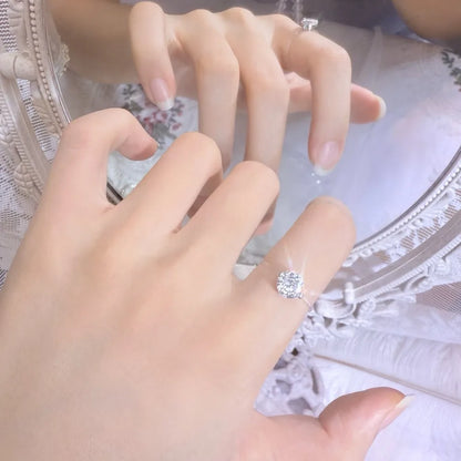 Classic Zircon Open Wedding Ring