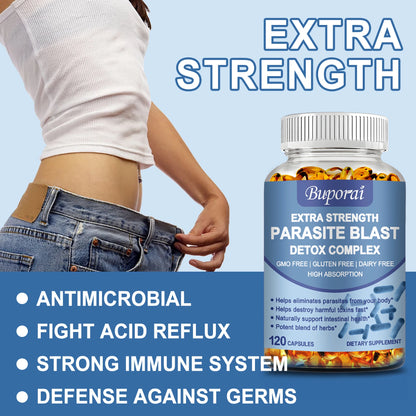 Parasite Blast Detox Complex 120 Capsules | Digestive Cleanse Support