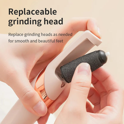 HOMEFISH Electric Foot Callus Remover – Rechargeable Pedicure Grinder