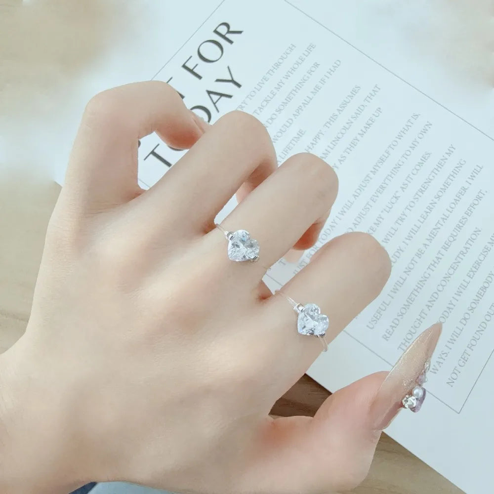 Classic Zircon Open Wedding Ring