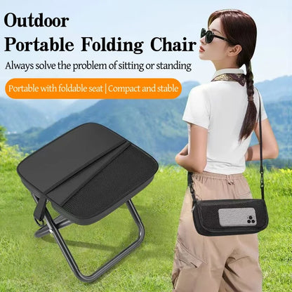 Portable Foldable Backpack Stool – Lightweight Camping & Hiking Seat